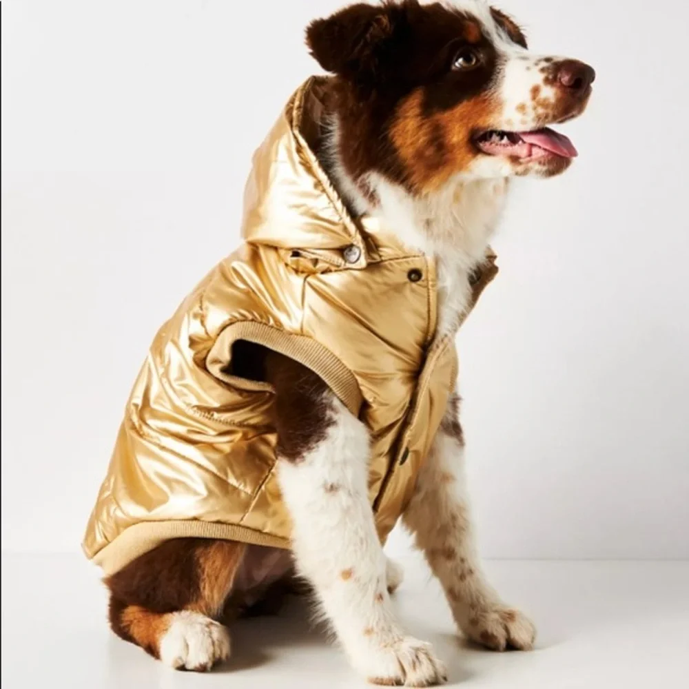 Pet Project LA - Found My Animal Puffer Coat With Removable Hood - Gold M